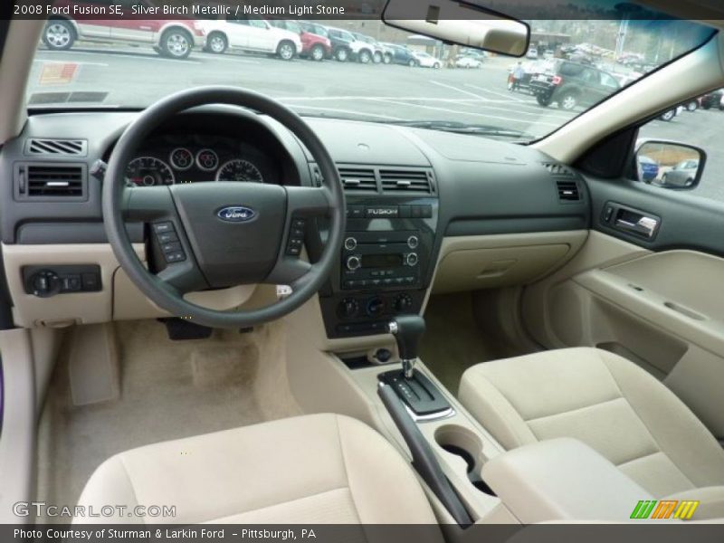 Silver Birch Metallic / Medium Light Stone 2008 Ford Fusion SE