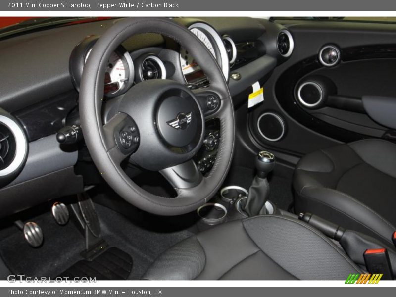 Pepper White / Carbon Black 2011 Mini Cooper S Hardtop