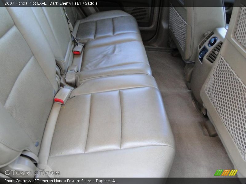 Dark Cherry Pearl / Saddle 2007 Honda Pilot EX-L