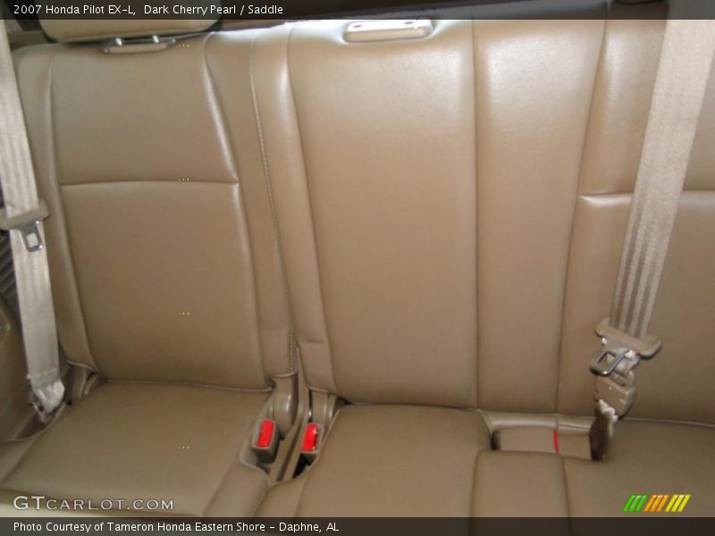 Dark Cherry Pearl / Saddle 2007 Honda Pilot EX-L
