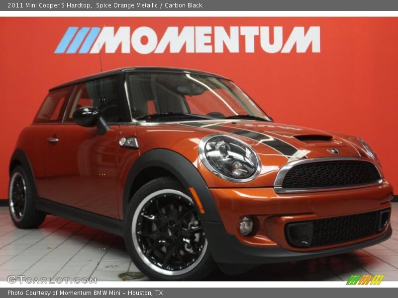 Spice Orange Metallic / Carbon Black 2011 Mini Cooper S Hardtop