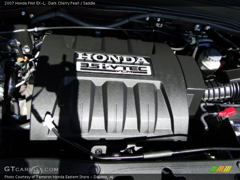 Dark Cherry Pearl / Saddle 2007 Honda Pilot EX-L