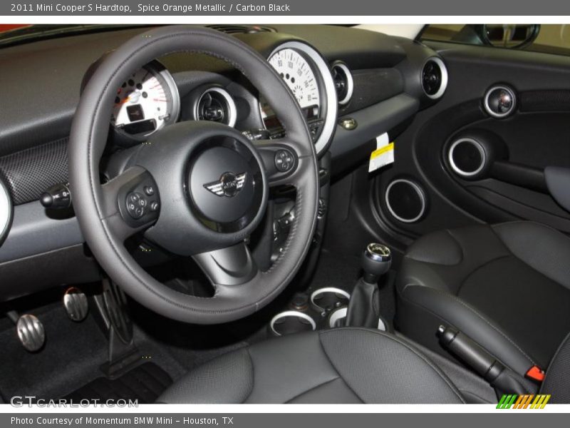 Spice Orange Metallic / Carbon Black 2011 Mini Cooper S Hardtop