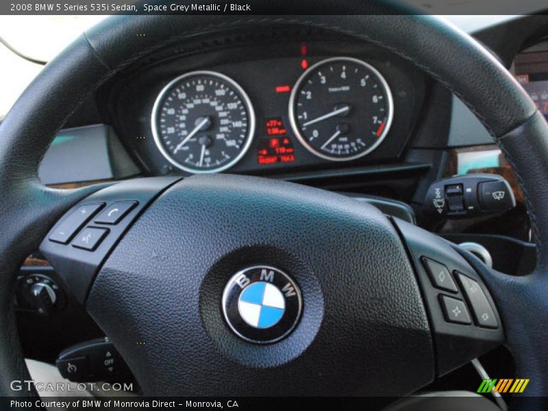 Space Grey Metallic / Black 2008 BMW 5 Series 535i Sedan