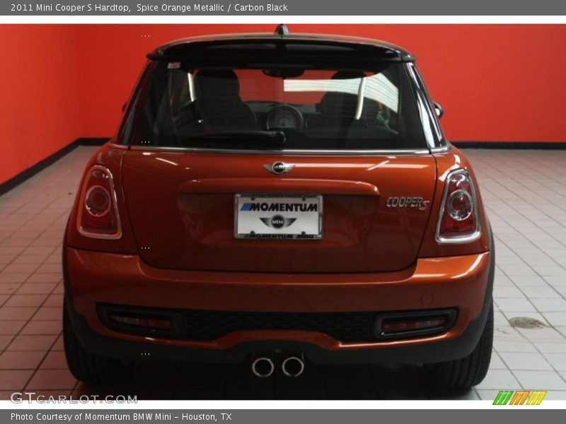 Spice Orange Metallic / Carbon Black 2011 Mini Cooper S Hardtop