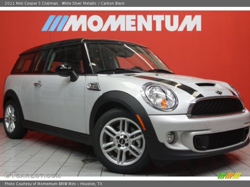 White Silver Metallic / Carbon Black 2011 Mini Cooper S Clubman