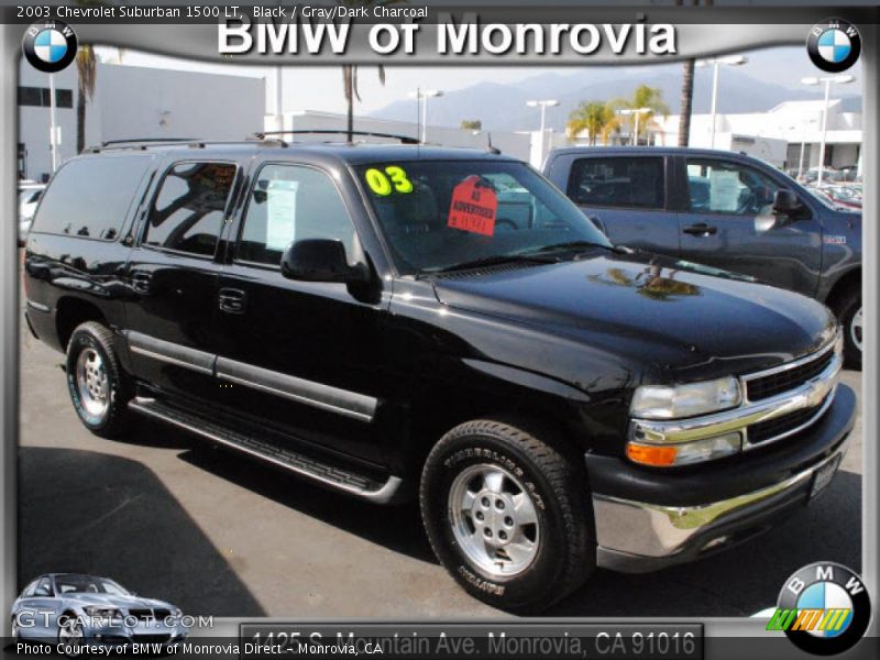 Black / Gray/Dark Charcoal 2003 Chevrolet Suburban 1500 LT