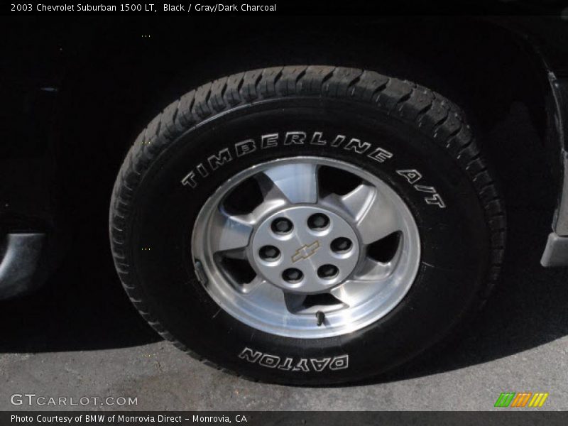 Black / Gray/Dark Charcoal 2003 Chevrolet Suburban 1500 LT