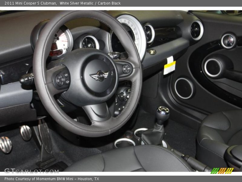 White Silver Metallic / Carbon Black 2011 Mini Cooper S Clubman