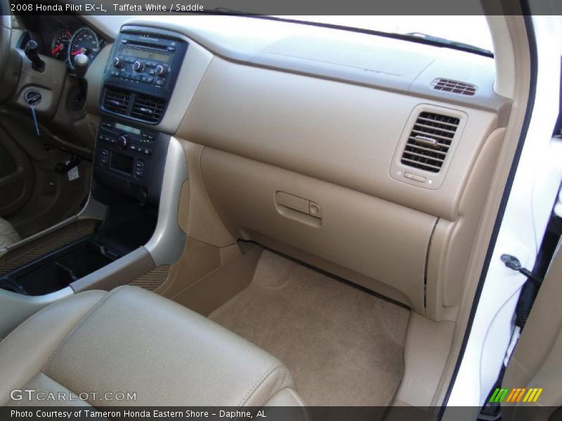 Taffeta White / Saddle 2008 Honda Pilot EX-L