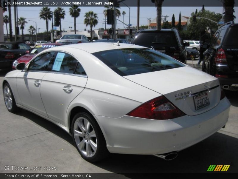 Arctic White / Cashmere Beige 2008 Mercedes-Benz CLS 550