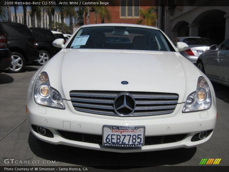 Arctic White / Cashmere Beige 2008 Mercedes-Benz CLS 550