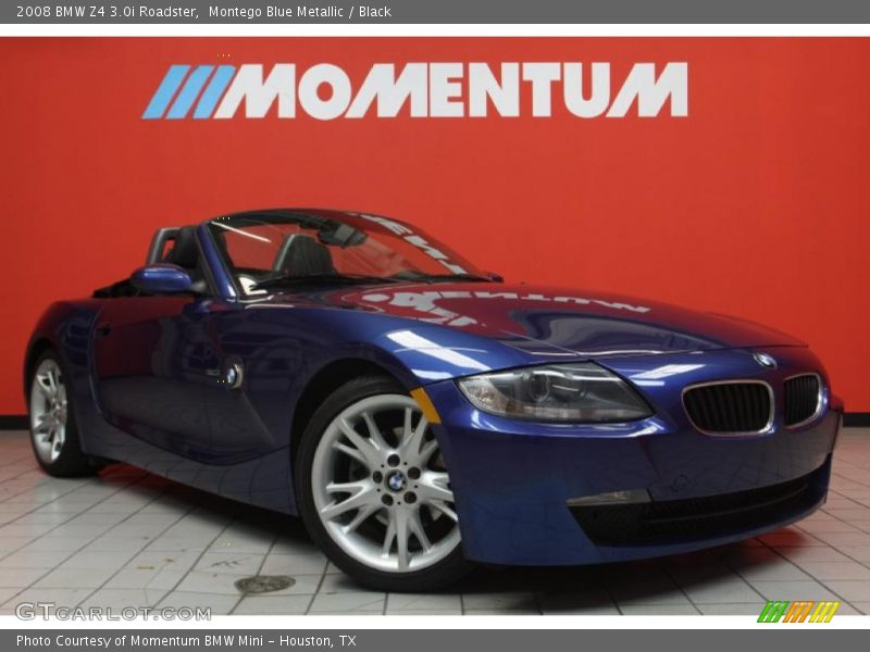 Montego Blue Metallic / Black 2008 BMW Z4 3.0i Roadster