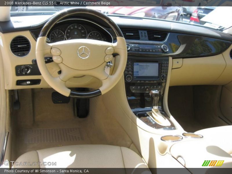 Arctic White / Cashmere Beige 2008 Mercedes-Benz CLS 550