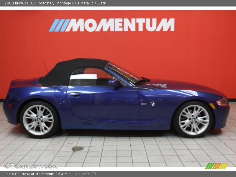 Montego Blue Metallic / Black 2008 BMW Z4 3.0i Roadster