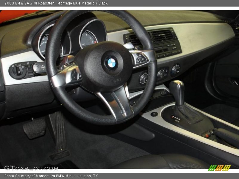 Montego Blue Metallic / Black 2008 BMW Z4 3.0i Roadster