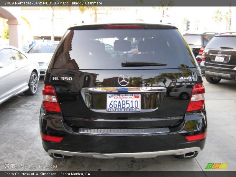 Black / Cashmere 2009 Mercedes-Benz ML 350 4Matic