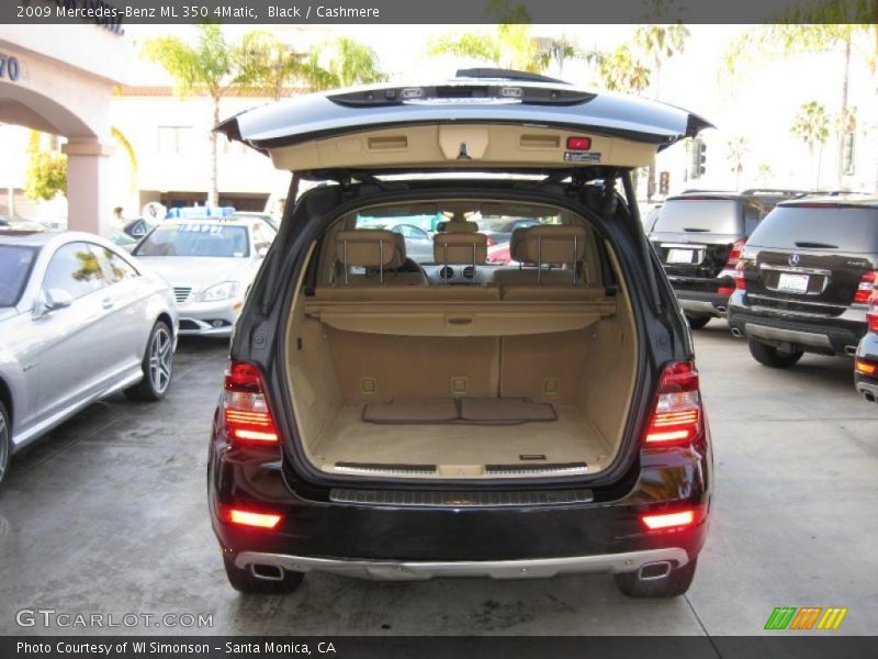 Black / Cashmere 2009 Mercedes-Benz ML 350 4Matic