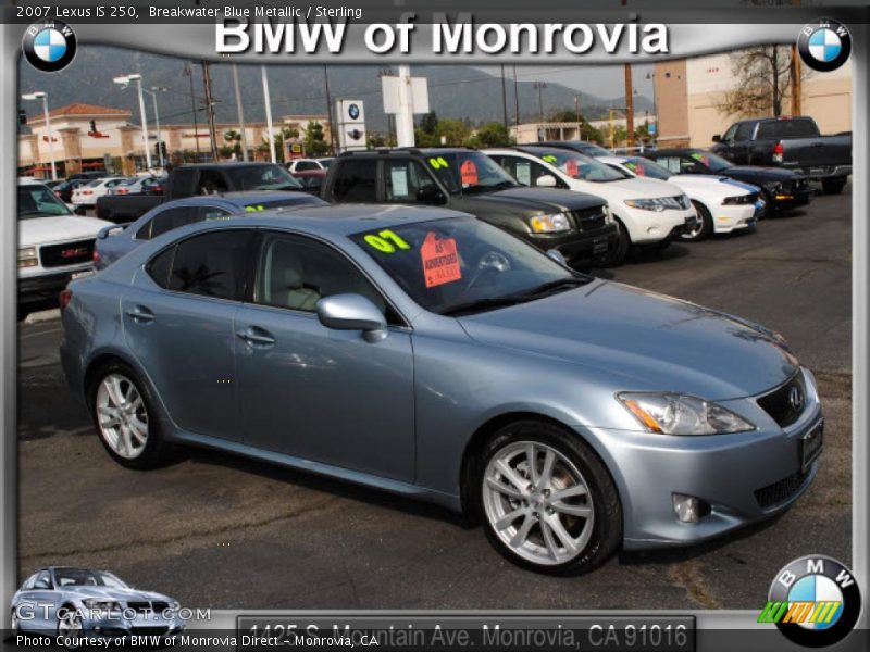 Breakwater Blue Metallic / Sterling 2007 Lexus IS 250