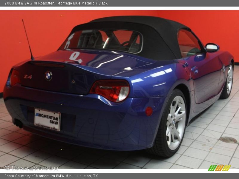 Montego Blue Metallic / Black 2008 BMW Z4 3.0i Roadster