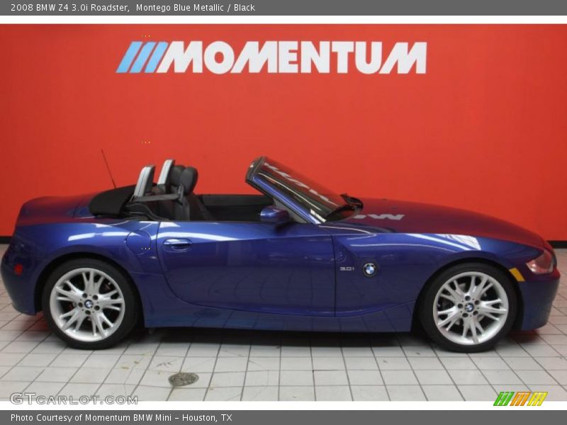 Montego Blue Metallic / Black 2008 BMW Z4 3.0i Roadster