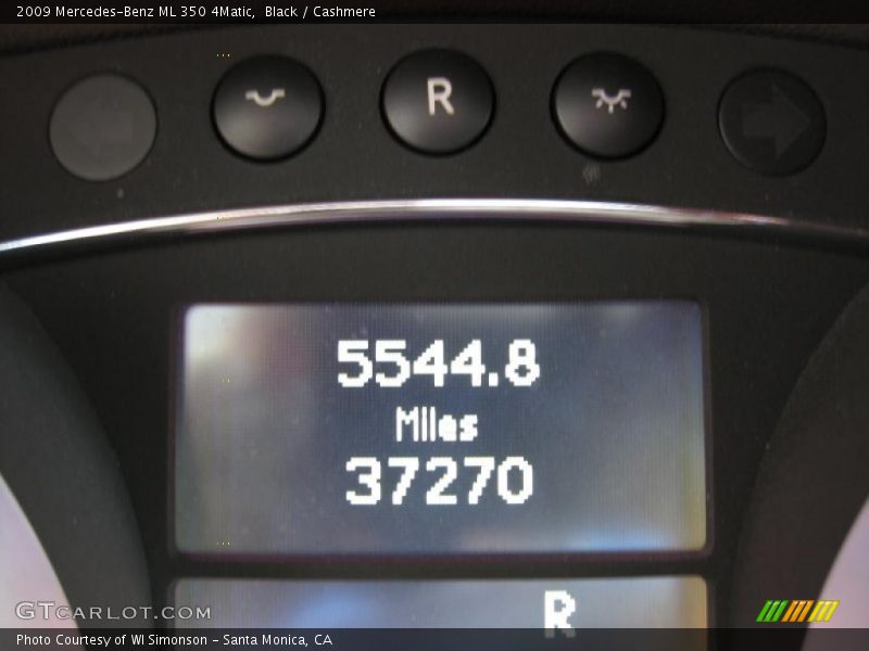 Black / Cashmere 2009 Mercedes-Benz ML 350 4Matic