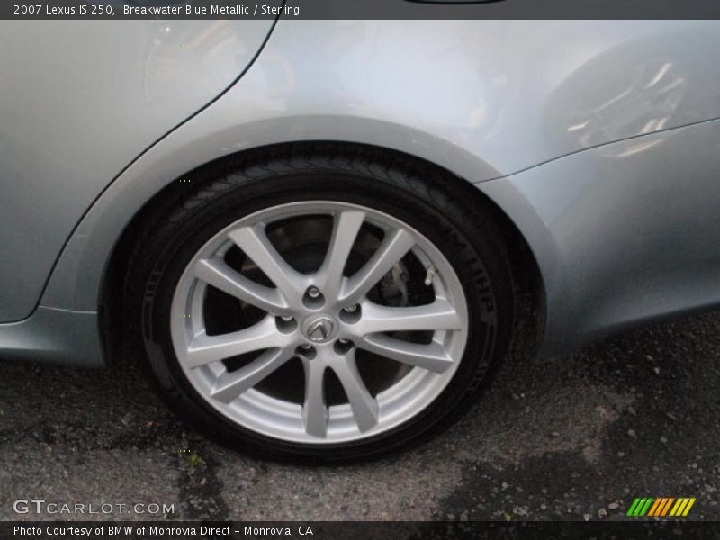 Breakwater Blue Metallic / Sterling 2007 Lexus IS 250