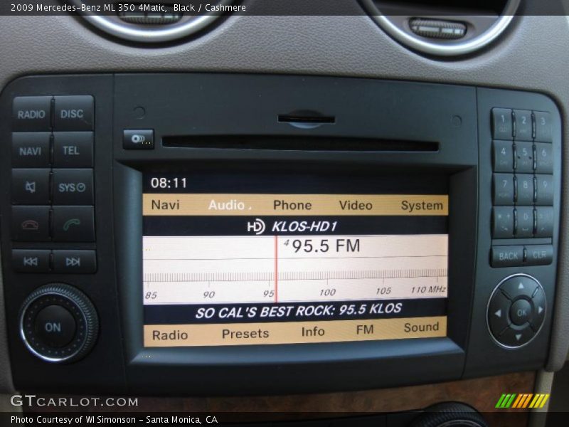 Black / Cashmere 2009 Mercedes-Benz ML 350 4Matic