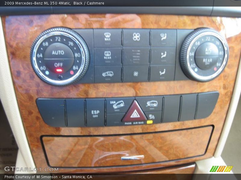Black / Cashmere 2009 Mercedes-Benz ML 350 4Matic