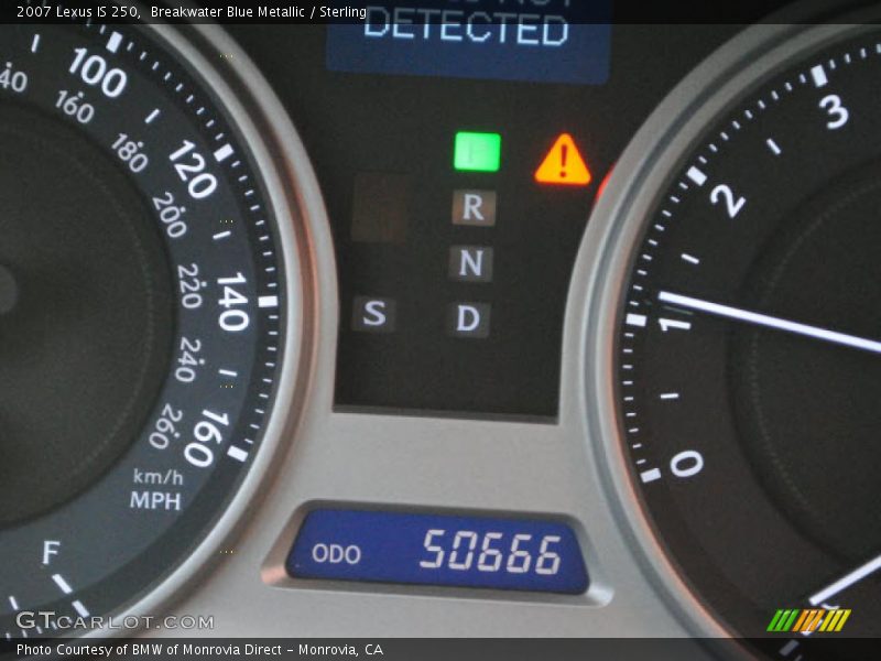Breakwater Blue Metallic / Sterling 2007 Lexus IS 250