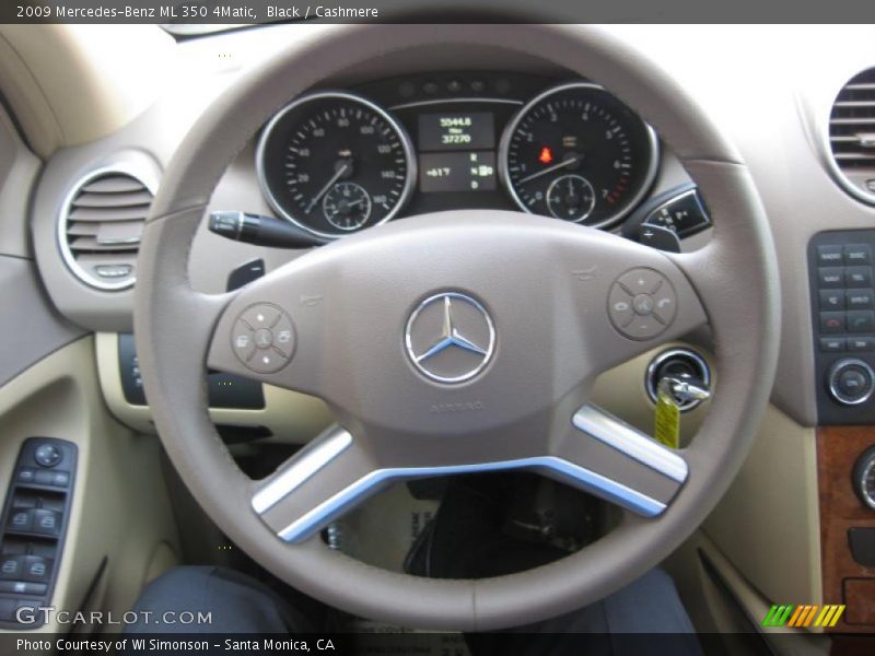 Black / Cashmere 2009 Mercedes-Benz ML 350 4Matic