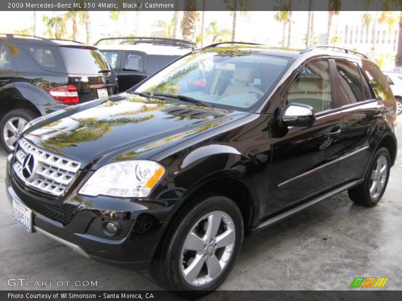 Black / Cashmere 2009 Mercedes-Benz ML 350 4Matic