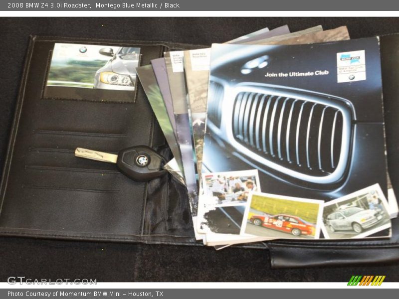 Montego Blue Metallic / Black 2008 BMW Z4 3.0i Roadster