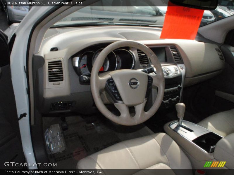 Glacier Pearl / Beige 2009 Nissan Murano SL