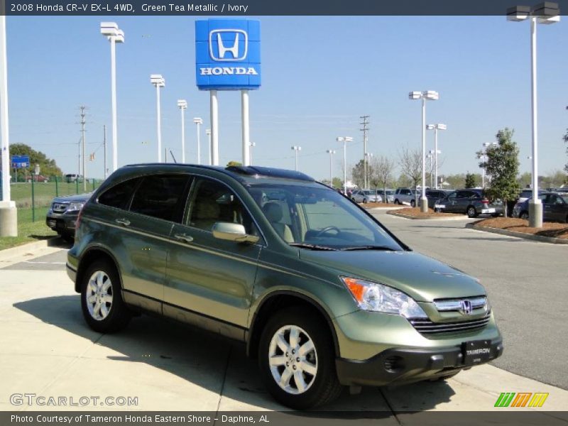 Green Tea Metallic / Ivory 2008 Honda CR-V EX-L 4WD