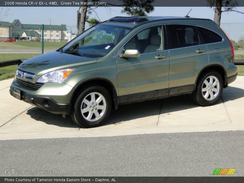 Green Tea Metallic / Ivory 2008 Honda CR-V EX-L 4WD