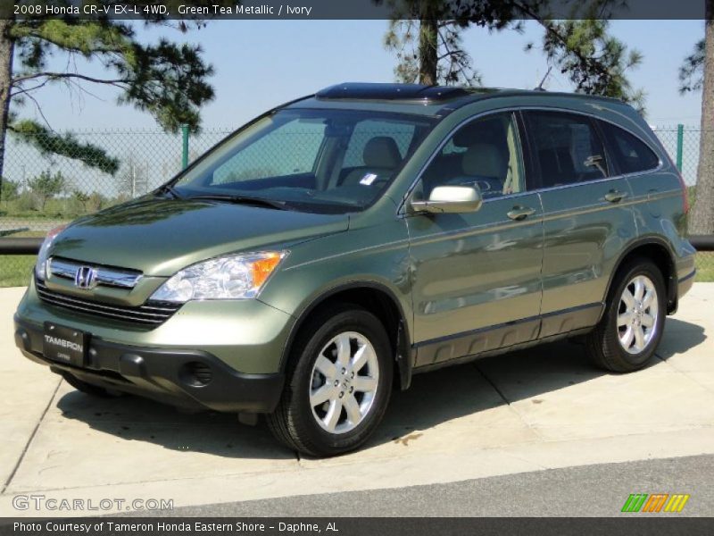 Green Tea Metallic / Ivory 2008 Honda CR-V EX-L 4WD