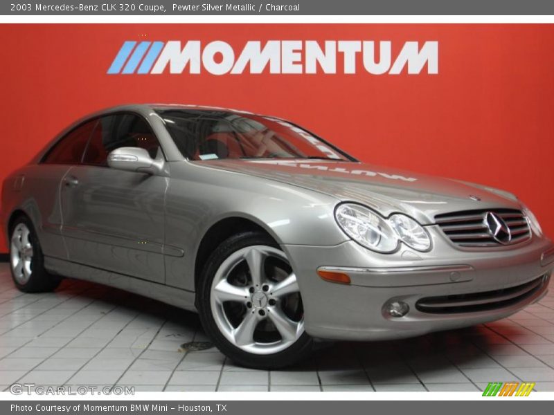 Pewter Silver Metallic / Charcoal 2003 Mercedes-Benz CLK 320 Coupe