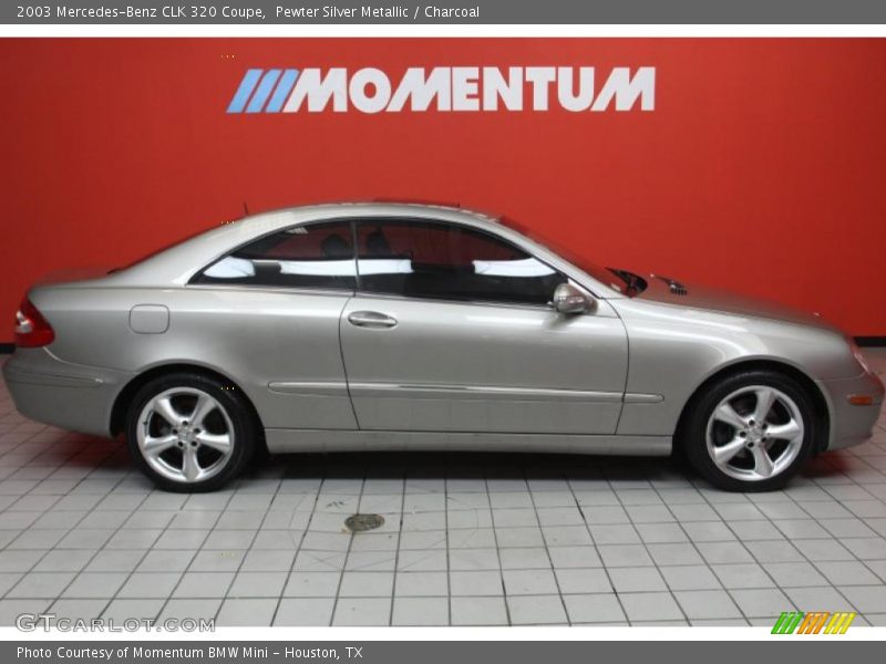 Pewter Silver Metallic / Charcoal 2003 Mercedes-Benz CLK 320 Coupe