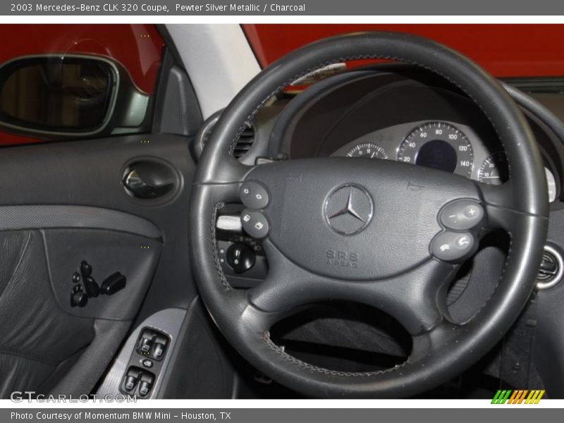 Pewter Silver Metallic / Charcoal 2003 Mercedes-Benz CLK 320 Coupe