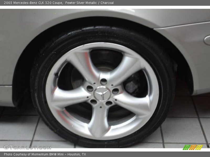 Pewter Silver Metallic / Charcoal 2003 Mercedes-Benz CLK 320 Coupe