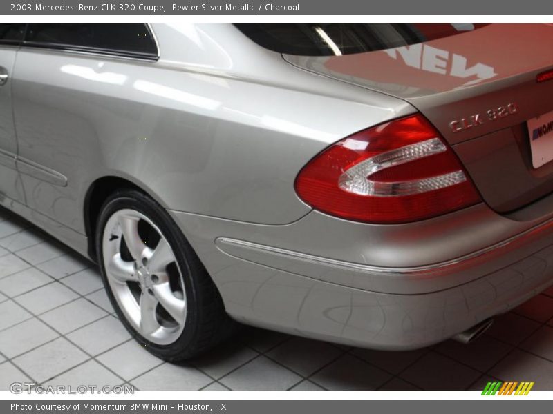 Pewter Silver Metallic / Charcoal 2003 Mercedes-Benz CLK 320 Coupe