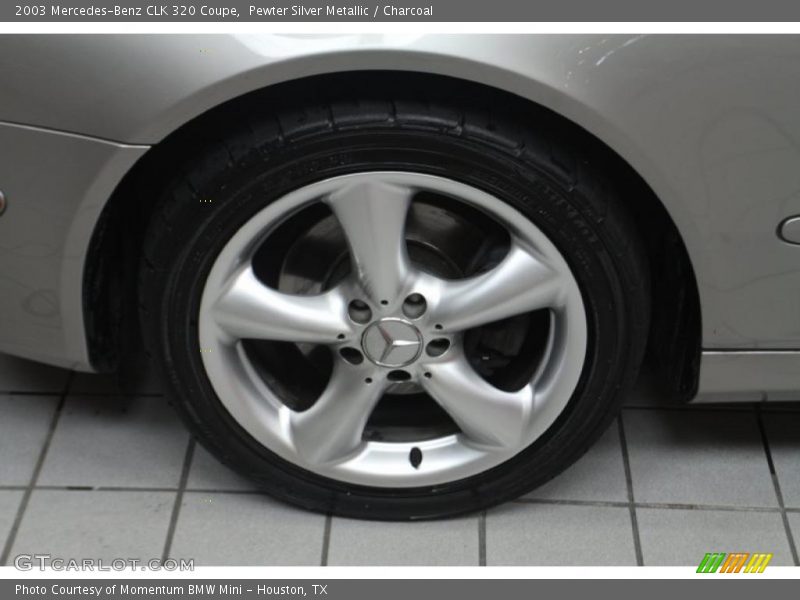 Pewter Silver Metallic / Charcoal 2003 Mercedes-Benz CLK 320 Coupe