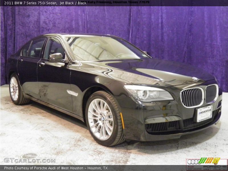 Jet Black / Black 2011 BMW 7 Series 750i Sedan