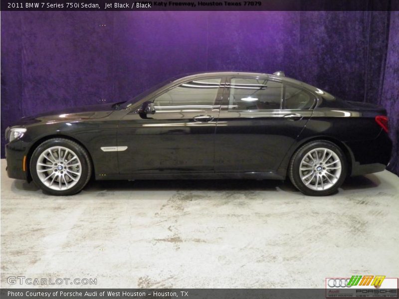 Jet Black / Black 2011 BMW 7 Series 750i Sedan