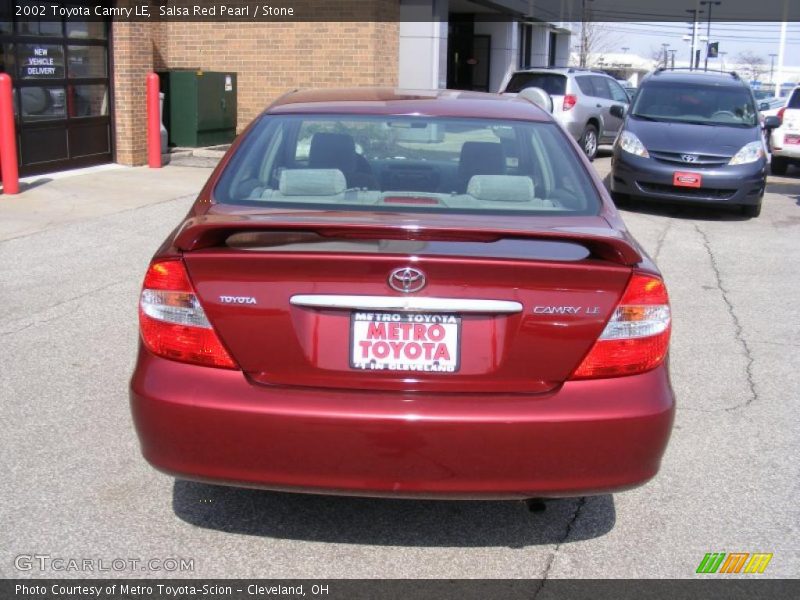 Salsa Red Pearl / Stone 2002 Toyota Camry LE