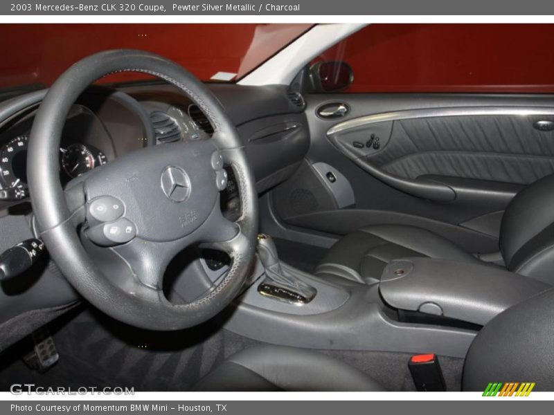 Pewter Silver Metallic / Charcoal 2003 Mercedes-Benz CLK 320 Coupe