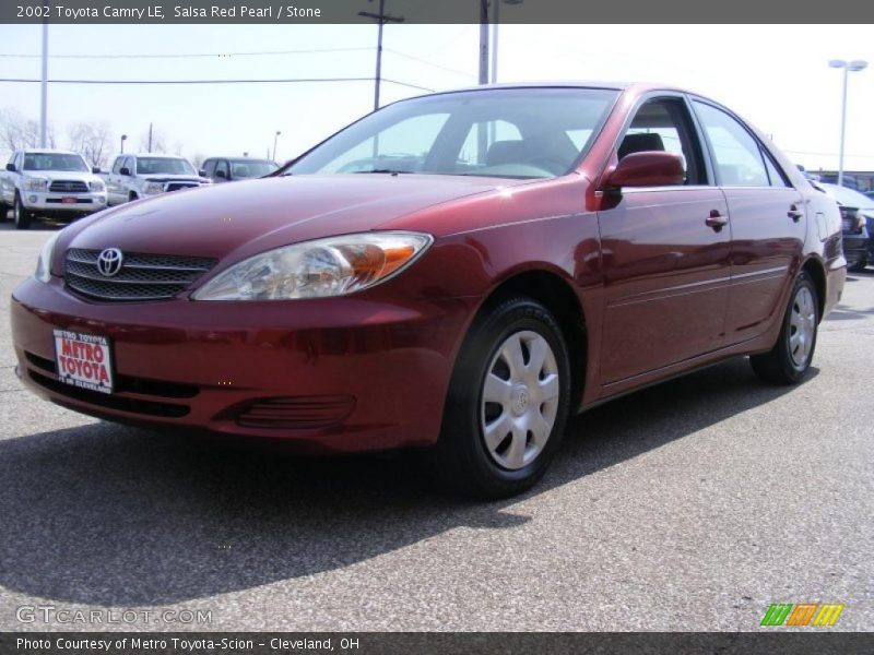 Salsa Red Pearl / Stone 2002 Toyota Camry LE