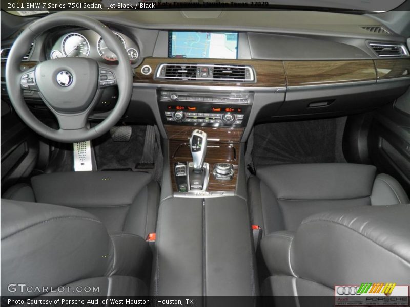 Jet Black / Black 2011 BMW 7 Series 750i Sedan