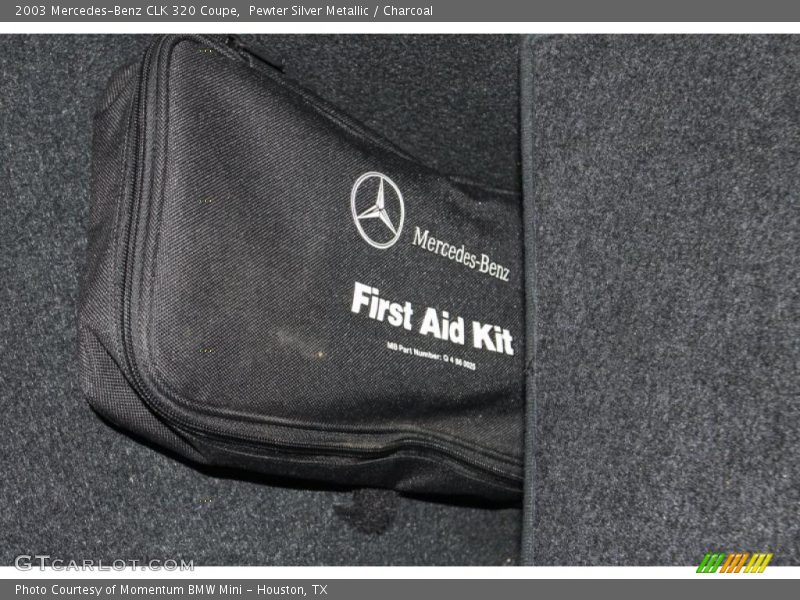 Pewter Silver Metallic / Charcoal 2003 Mercedes-Benz CLK 320 Coupe
